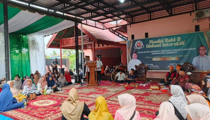 Pasangan Calon Bupati Langkat Iskandar Sugito -Adli Tama Hadiri Maulid Nabi dan Diskusi Interaktif Untuk Kemajuan Kabupaten Langkat 