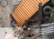 Kecelakaan M*ut di Sibolangit, Truk Pembawa Aqua Rem Blong, Satu Tewas dan Dua Luka-Luka