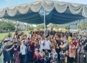 Paslon Iskandar Sugito-Adli Tama Sembiring Disambut 800 Warga Kecamatan Sirapit