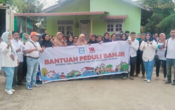 Apindo Deli Serdang Salurkan Bantuan Sembako untuk Korban Banjir di Dua Kecamatan