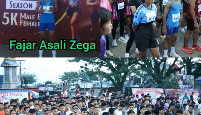 Salah Seorang Siswa SMPN 1 Lotu Nias Utara Ikut Fun Run And Race 5 K Kota Gunungsitoli