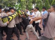 Jelang May Day 2025,Polres Langkat Gelar Peragaan Dalmas