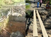 Jembatan Alternatif Penghubung Dua Kecamatan Roboh