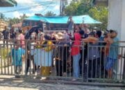 Terkait Pemasangan Portal, Puluhan Sopir Datangin Kantor Camat Selesai