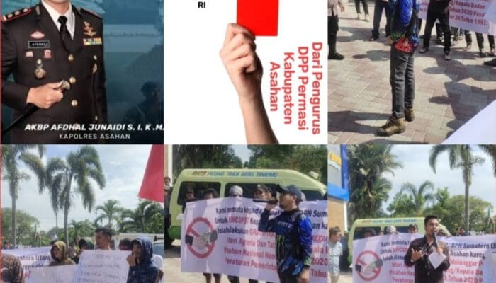 GEMMAKO dan PERMASI Asahan Beri Predikat Kartu Merah Buat KAPOLRES ASAHAN