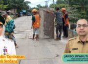 Pemkab Deli Serdang Lakukan Pemeliharaan Jembatan Rantau Panjang, Kadis SDABMBK: Tahun Depan Direhab Total