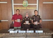 Kejari TBA Lakukan Press Realise Terkait Penyetoran Uang Rampasan Negara Tindak Pidana Korupsi.