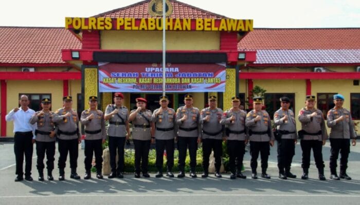 Polres Pelabuhan Belawan Gelar Upacara Sertijab