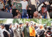 Didampingi Bupati Langkat, Gubernur Jawa Timur dan Wakil Gubernur Sumatera Utara Berikan Bantuan Korban Banjir