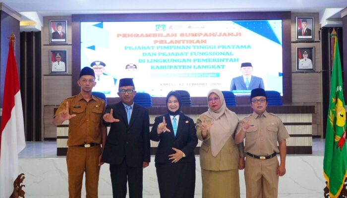 Bupati Langkat Lantik Pejabat Tinggi Pratama Dan Fungsional, Perkuat Kinerja Dan Pemulihan Pascabencana