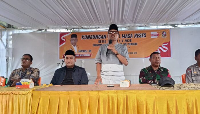 Anggota DPRD Deli Serdang Junaidi, SH Serap Aspirasi Warga Saat Reses di Pasar 7 Tembung