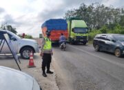 Kendaraan Mogok Picu Kemacetan Panjang di Jalintim Pangkalan Balai–Betung, Arus Keluar Tol Fungsional Palembang–Betung Ikut Tersendat