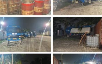 Gudang llegal Digerebek Tim Gabungan, 150 Ton BBM Subsidi Diamankan