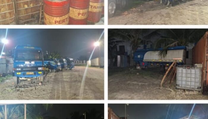 Gudang llegal Digerebek Tim Gabungan, 150 Ton BBM Subsidi Diamankan