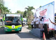 “Mudik Aman Berbagi Harapan”, PTPN 1 Regional 1 Lepas Tiga Bus Mudik Gratis