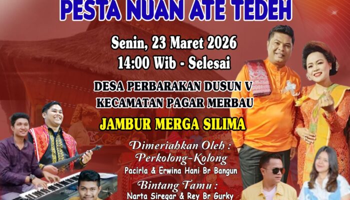 HEBOH! Pesta Nuan Ate Tedeh Siap Guncang Desa Perbarakan, Gendang Guro-Guro Aron Meriahkan Lebaran 1447 H