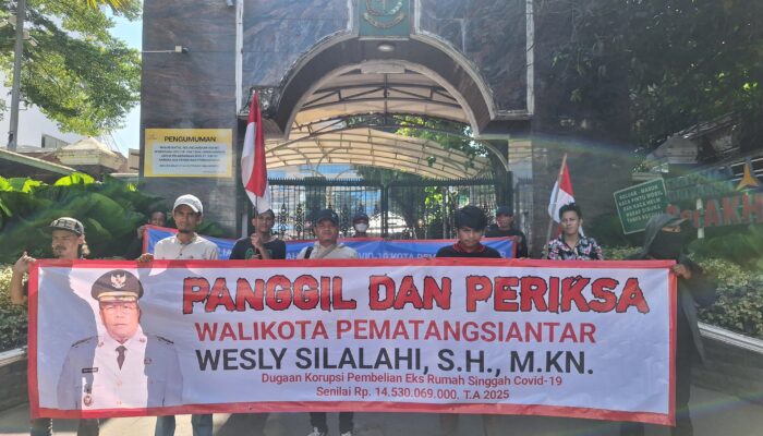 Rp14,5 Miliar Diduga Mark Up dan KKN, Massa Dorong Kejagung Periksa Walikota Pematangsiantar