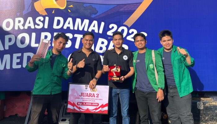 Sampaikan Pesan Perubahan, HIMMAH Medan Raih Juara Juara II Lomba Orasi Kapolrestabes Medan Cup 2026