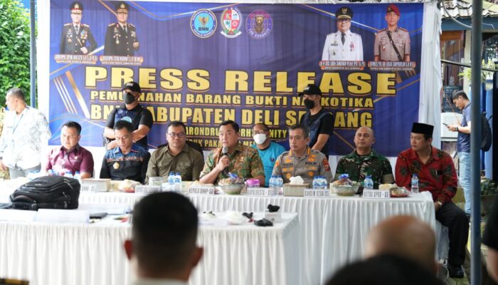 Bupati dan Forkopimda Musnahkan Sabu Jaringan Malaysia–Aceh–Medan, Tegaskan Perang Total terhadap Narkoba