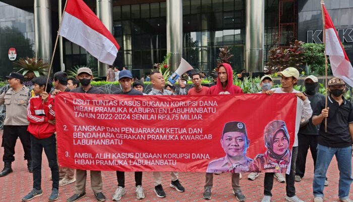 Skandal Dana Hibah Pramuka Labuhanbatu Menggema di KPK, Massa Desak Usut Tuntas & Tetapkan Tersangka