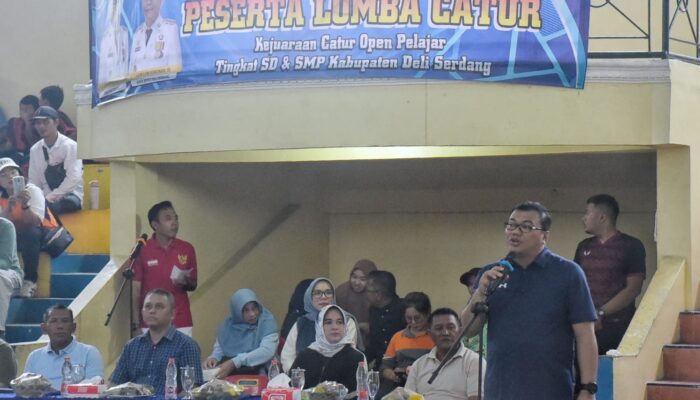 Turnamen Catur Pelajar Deli Serdang Diserbu 350 Peserta, Bupati: Kalah menang itu biasa, Junjung tinggi sportivitas