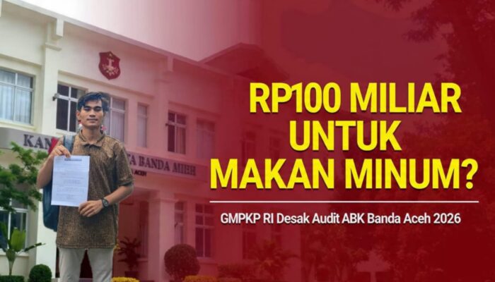 Diduga jadi Celah Korupsi, Anggaran Konsumsi Banda Aceh Rp 100,2 Miliar