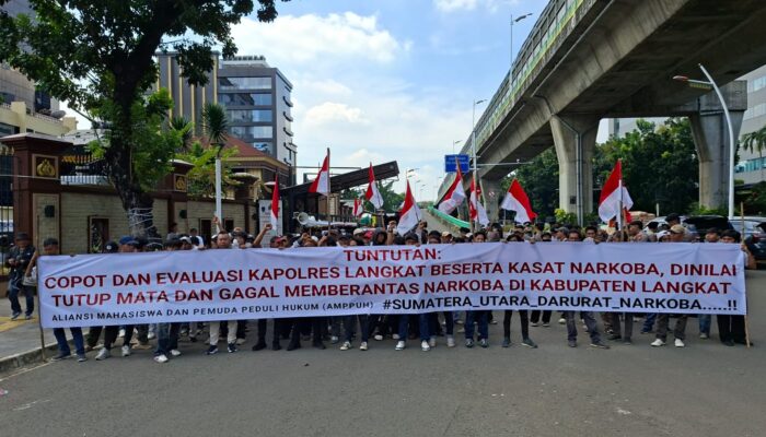Depan Mabes Polri, AMPPUH: Ada Titik Peredaran Narkoba Masih Beroperasi di Langkat