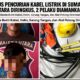 Nyamar Jadi Petugas PLN, Dua Pencuri Kabel Listrik di Tebing Tinggi Berhasil Diringkus Polisi