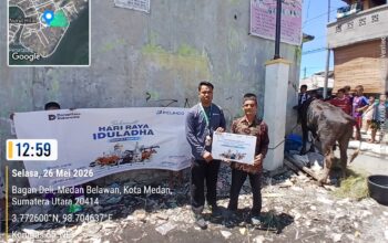 Pelindo Regional 1 Serahkan Hewan Qurban kepada Masjid Di Sekitar Pelabuhan