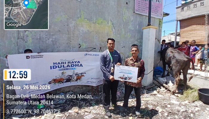 Pelindo Regional 1 Serahkan Hewan Qurban kepada Masjid Di Sekitar Pelabuhan