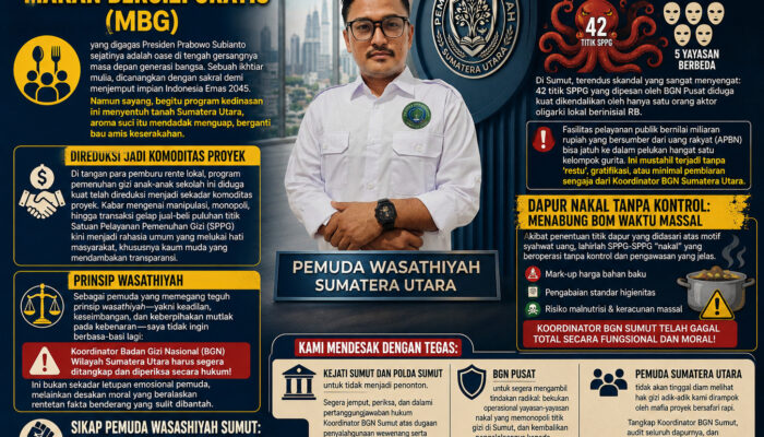 Gurita Oligarki di Dapur Gizi: Menanti Nyali Penegak Hukum Seret Koordinator BGN Sumut