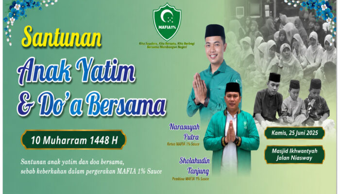 Sambut 10 Muharram, PW HIMMAH Sumut Gelar Doa Bersama dan Santunan Anak Yatim
