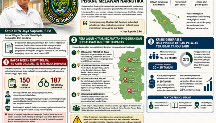 Pemuda Wasathiyah Desak APH Tegas: “Pemberantasan Narkoba Jangan Tebang Pilih