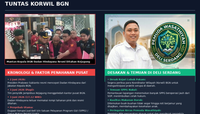 Mantan Kepala BGN Resmi Ditahan Rompi Pink, Pemuda Wasathiyah: Bersih-Bersih Harus Sampai ke Daerah