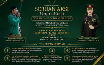 Judi Marak, HIMMAH Sumut Desak Kapolda Copot Kapolres dan Kasat Reskrim Deli Serdang