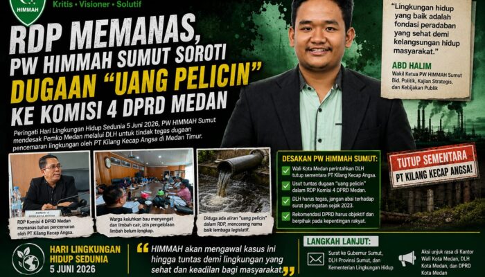 RDP Memanas, HIMMAH Sumut Soroti Dugaan “Uang Pelicin” ke Komisi 4 DPRD Medan