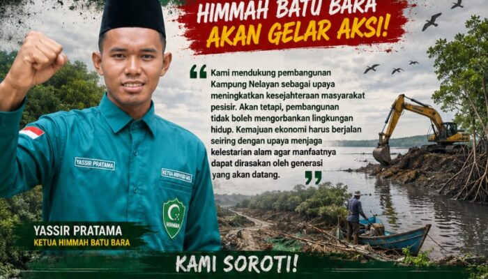 Soroti Potensi Dampak Lingkungan Proyek Kampung Nelayan Merah Putih, HIMMAH Batu Bara akan Gelar Aksi