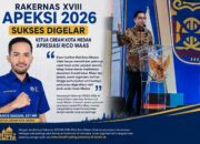 Rakernas XVIII APEKSI 2026 Sukses Digelar, Ketua CREAM Kota Medan Apresiasi Rico Waas