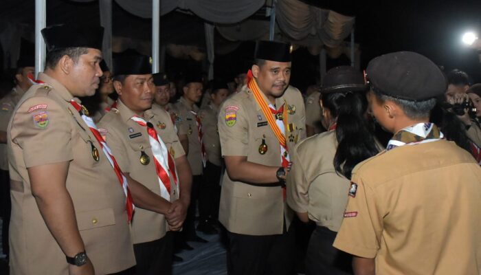 Bermalam Bersama Kontingen Jamdasu XI, Wabup Dorong Pramuka Jadi Generasi Membanggakan Deli Serdang