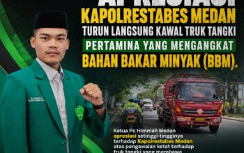 Kawal Truk Tangki Pertamina, PC HIMMAH Medan Puji Respon Cepat Kapolrestabes Medan Amankan Pasokan BBM