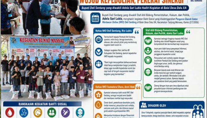 Pemkab Deli Serdang dan IWO Perkuat Sinergi Melalui Bakti Sosial