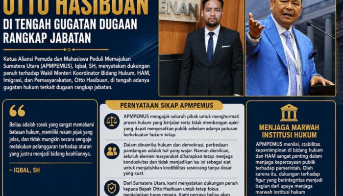 APMPEMUS Sumatera Utara Nyatakan Dukungan Penuh untuk Wamen Otto Hasibuan