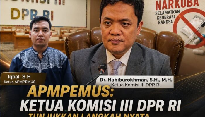 APMPEMUS: Ketua Komisi III DPR RI Tunjukkan Langkah Nyata Melawan Narkoba dan Kerusakan Generasi