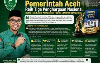 GPA Aceh Apresiasi Pemerintah Aceh Raih Tiga Penghargaan Nasional, Bukti Tata Kelola Komunikasi Publik Semakin Berkualitas