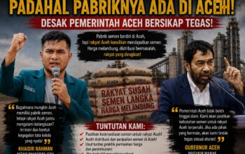 KHAIDIR. Ironi Aceh: Punya Pabrik Semen, Rakyat Justru Kesulitan Mendapatkan Semen