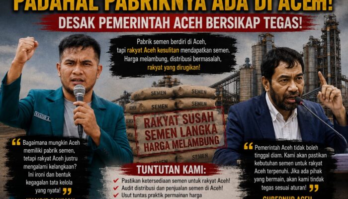 KHAIDIR. Ironi Aceh: Punya Pabrik Semen, Rakyat Justru Kesulitan Mendapatkan Semen
