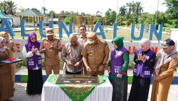 Alun-Alun Percut Sei Tuan Diresmikan, Jadi Ikon Baru di Desa Saentis