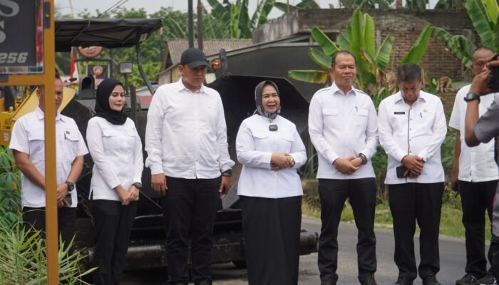 Plt. Bupati Tiorita Tinjau Jalan Secanggang, Tahap I Rampung Sesuai Janji