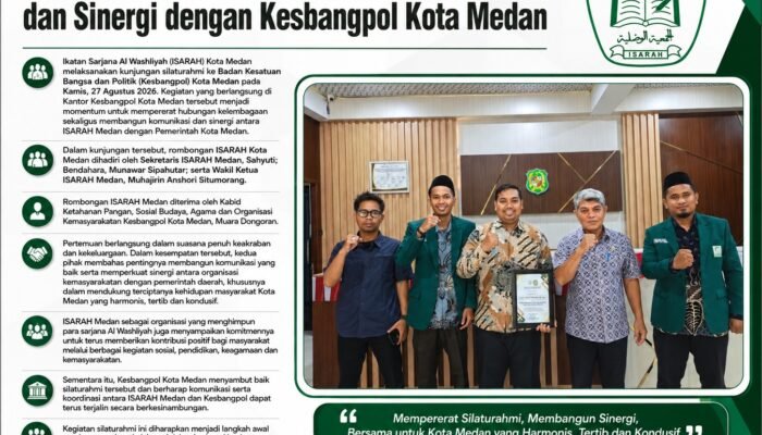 ISARAH Medan Jalin Silaturahmi dan Sinergi dengan Kesbangpol Kota Medan