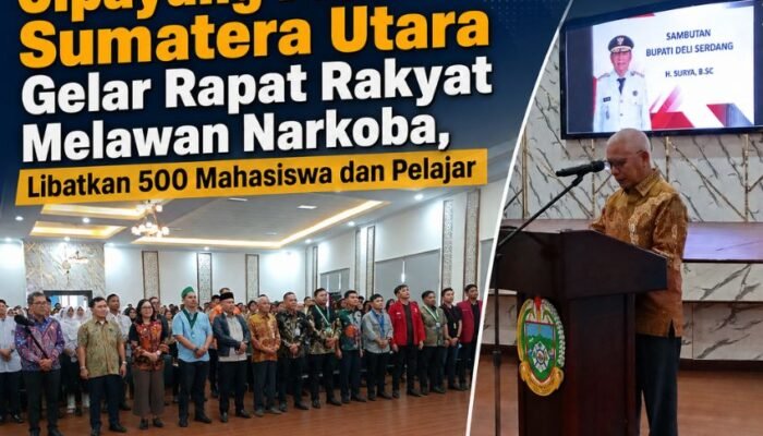 Cipayung Plus Sumut Gelar Rapat Rakyat Melawan Narkoba, Kumpulkan 500 Mahasiswa dan Pelajar